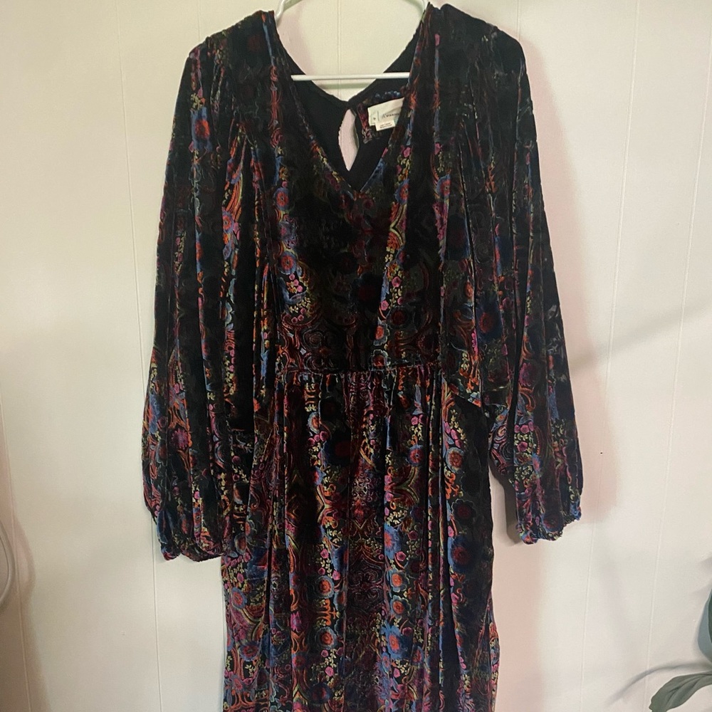 Mona Burnout Velvet Mini Dress